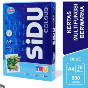 kertas HVS warna biru sidu