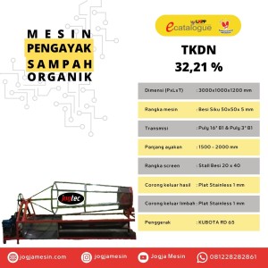 Mesin Pengayak Sampah Organik