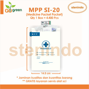 MPP-L (Medicine Packet Pocket Large) / Kantong Obat Berlogo