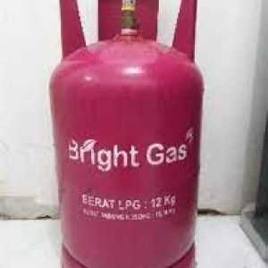 Gas Pink 12 Kg BRIGHT GAS (isi ulang)