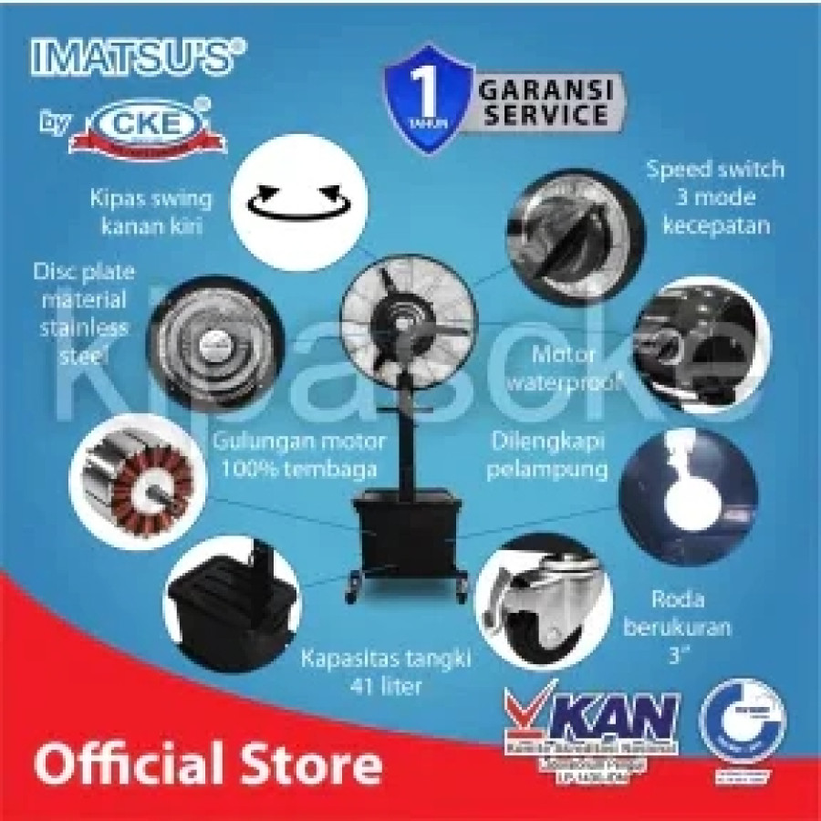 CKE MISTY FAN SP-F-30MC03-HW - depan