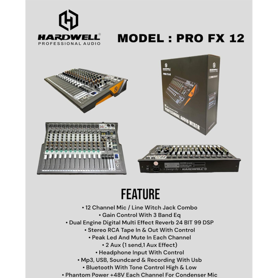 MIXER HARDWELL PRO FX12 - utama