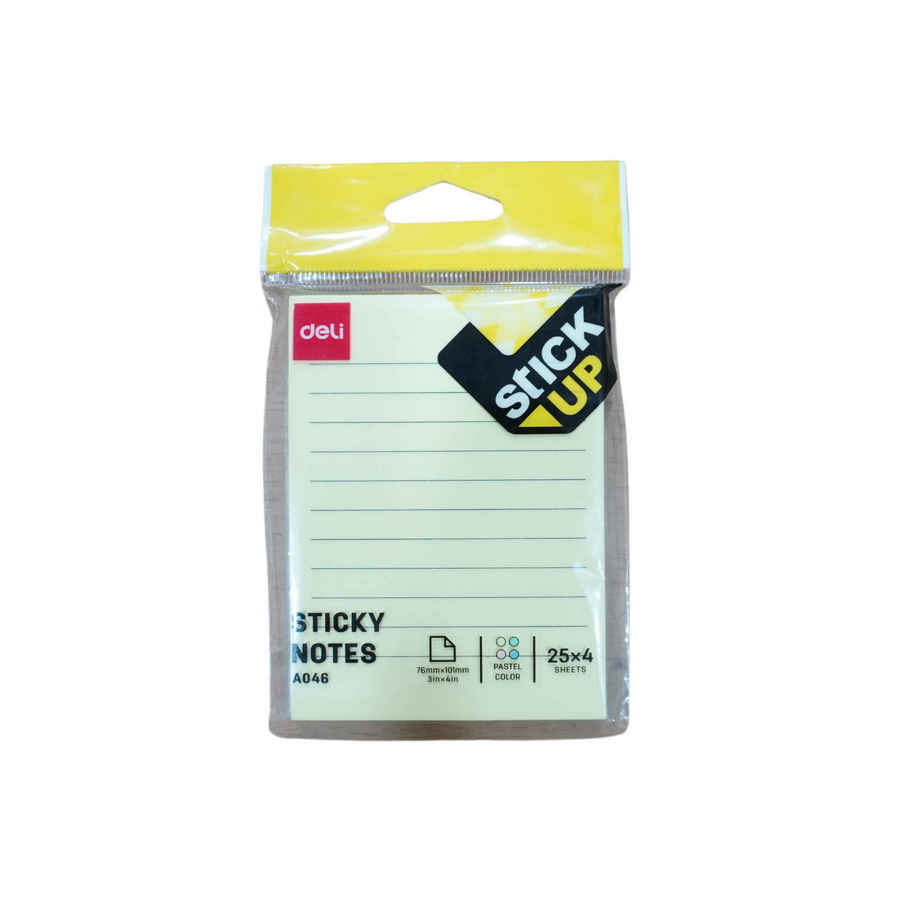 Sticky Notes Deli 76x101 mm EA046