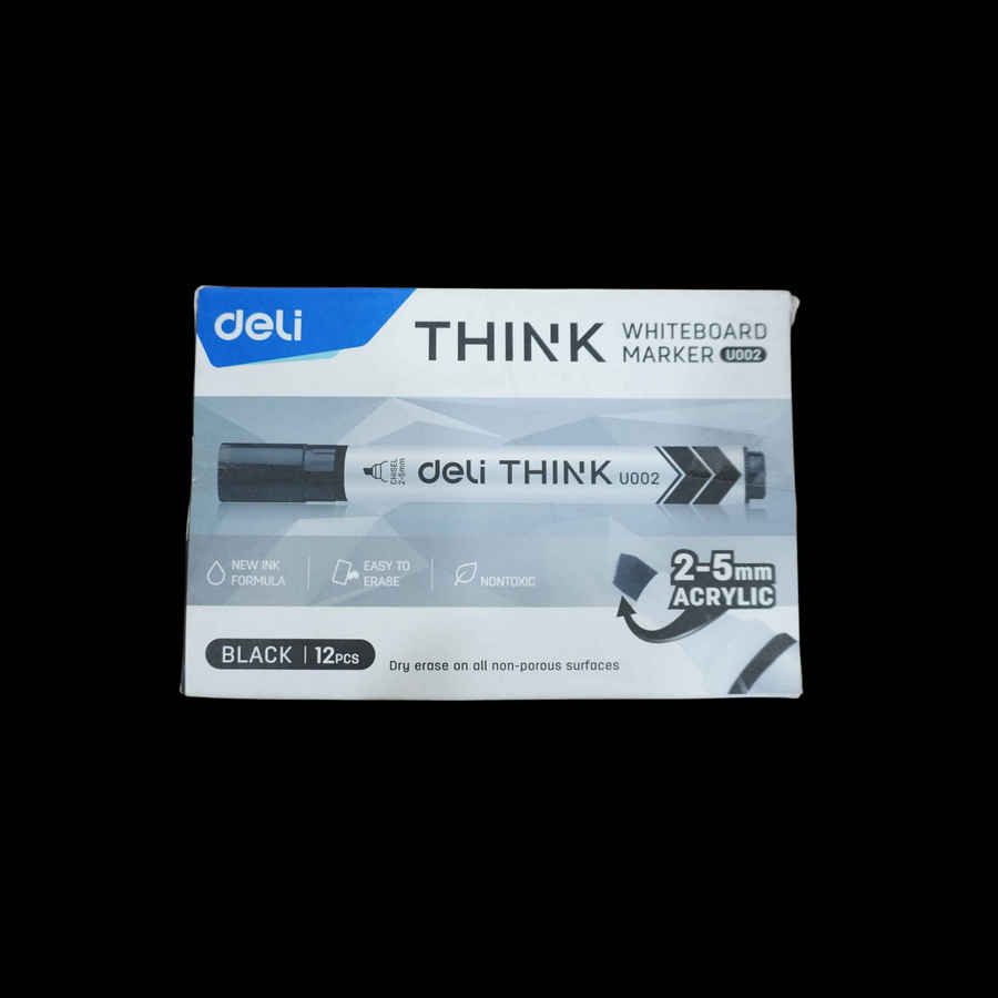 Whiteboard Marker Deli Hitam EU00220