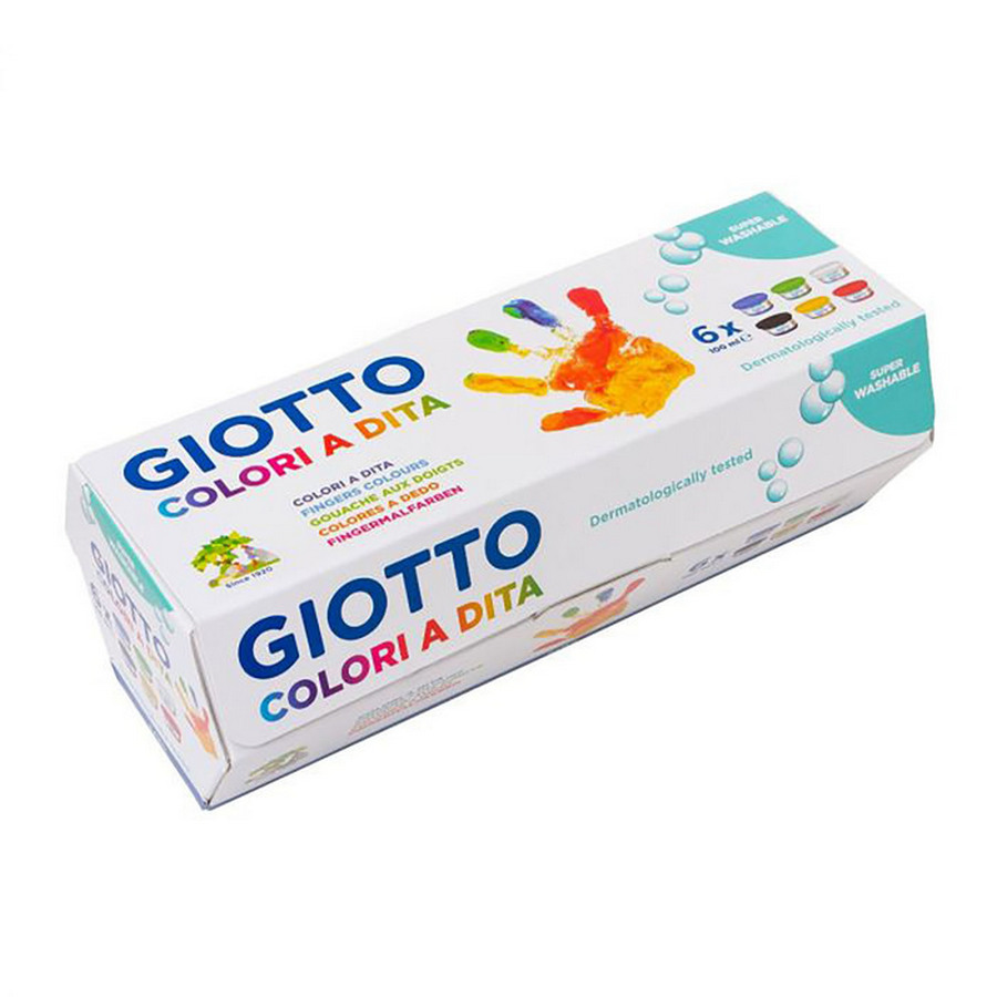 Fingerpaint Box GIOTTO 6 X 100 ml