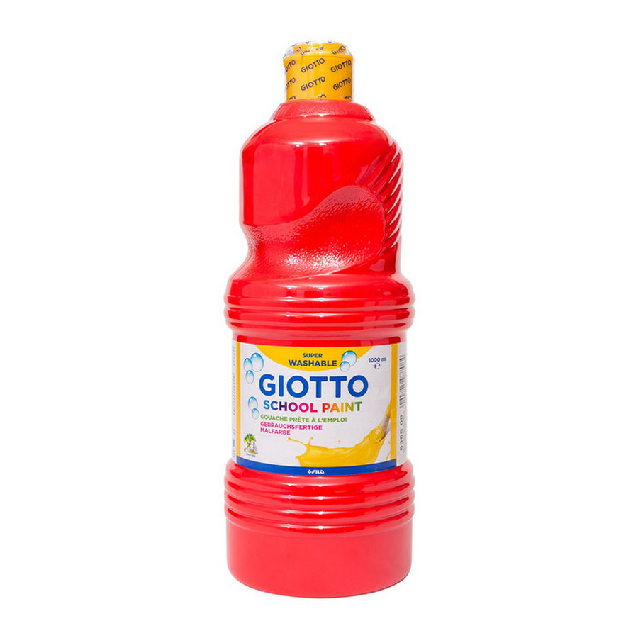 School Paint GIOTTO 1000 ml: Scarlet Red