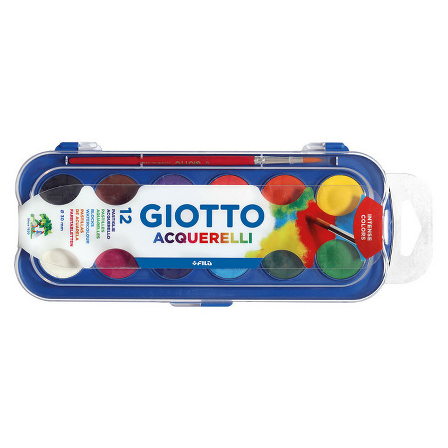Watercolor Blocks GIOTTO 30 mm 12 Colors
