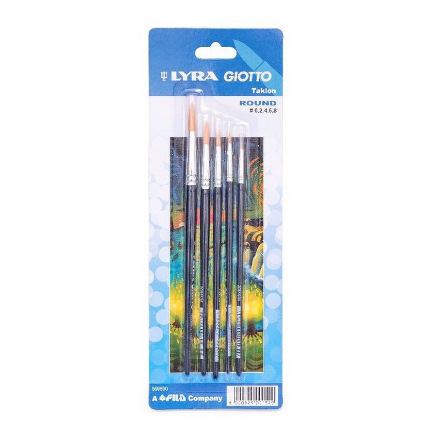 Brush Set Flat LYRA 04, 06, 08, 10, 12 Blue