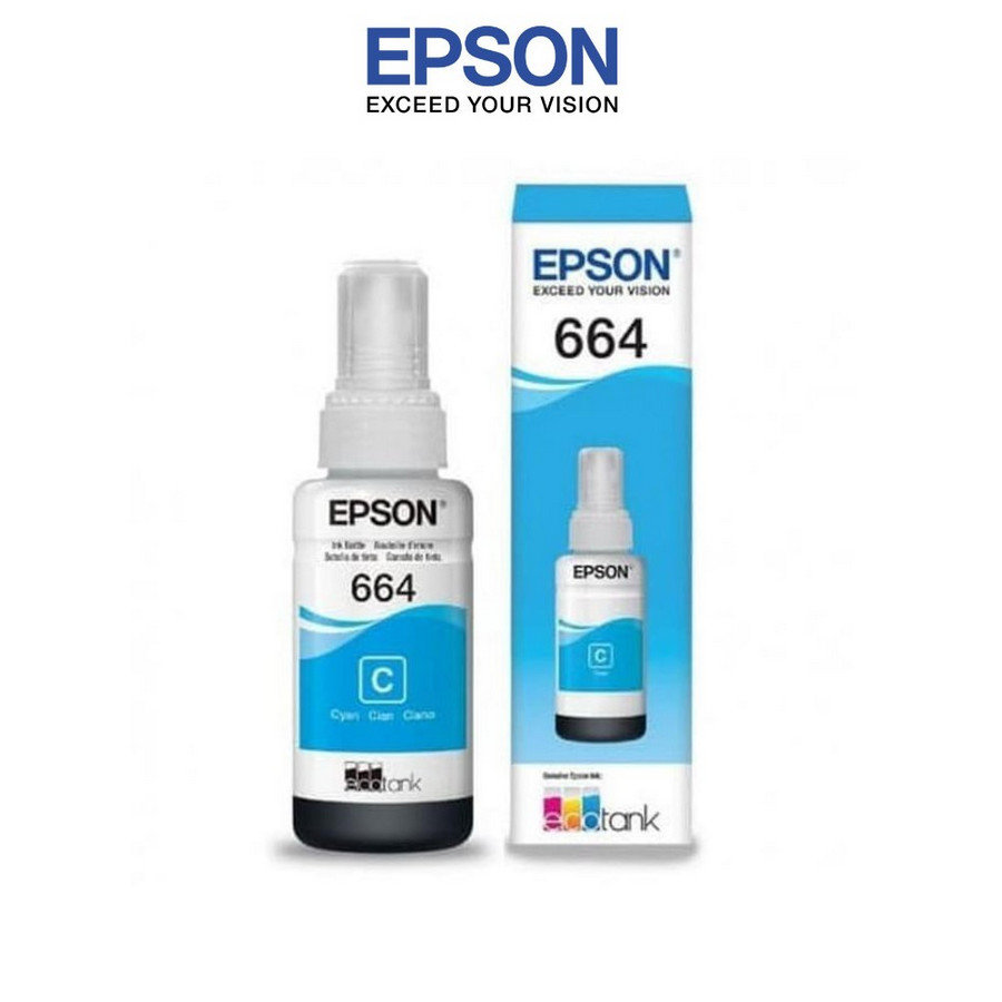 Tinta Printer EPSON 664 (L110/L210/L300/L350/L355/L550/L455) Cyan 70ml