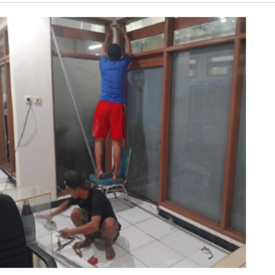 Pemasangan Kaca 5mm