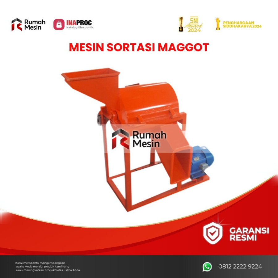 MESIN SORTASI MAGGOT - depan