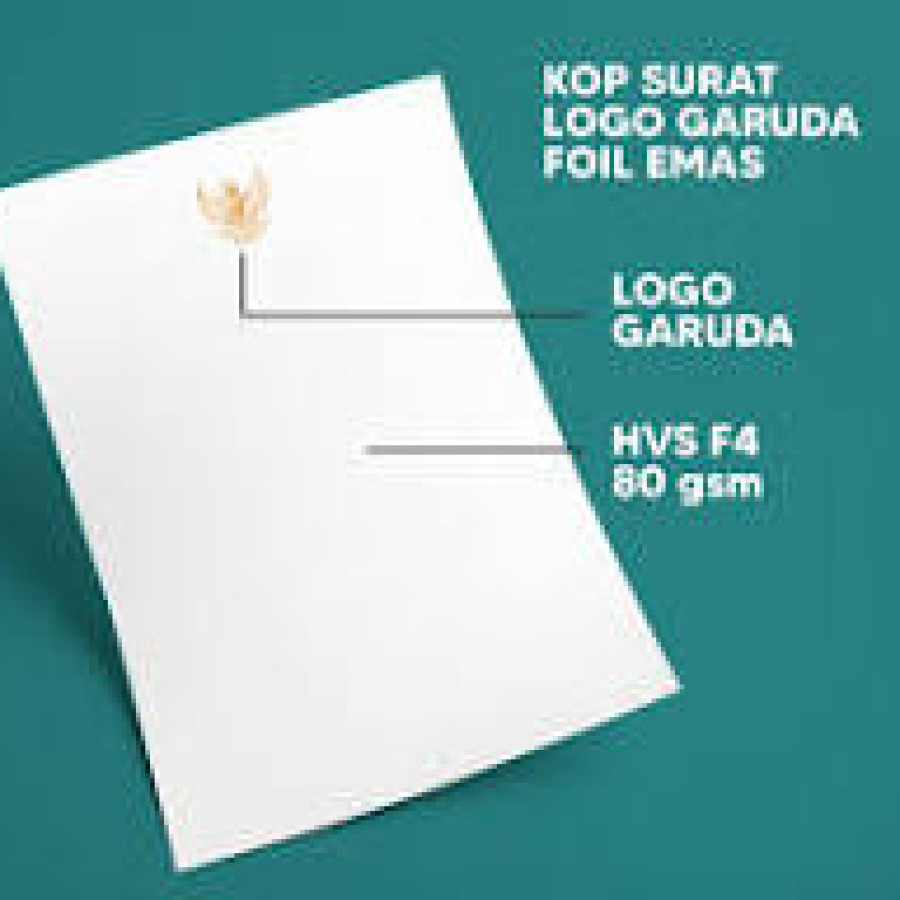 Kop Surat Foil Garuda