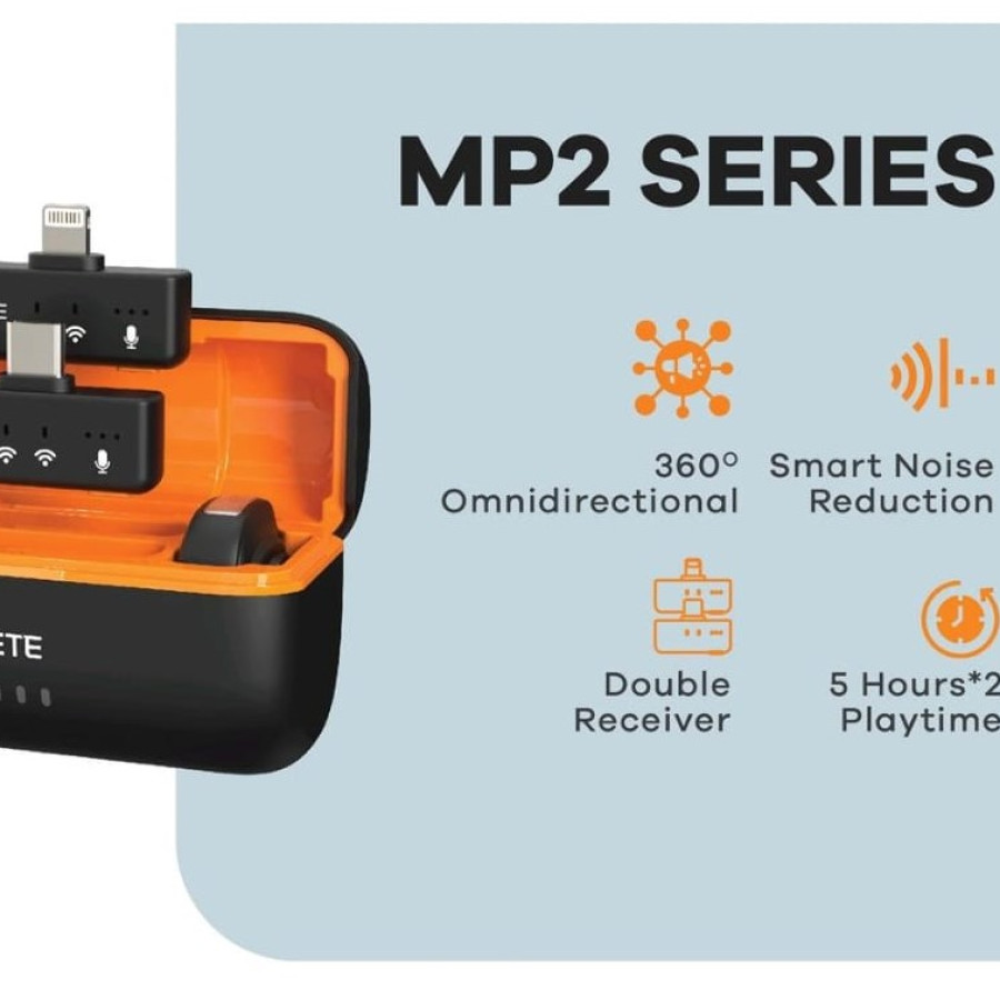 Clip On JETE MP2 2in1 Wireless - utama