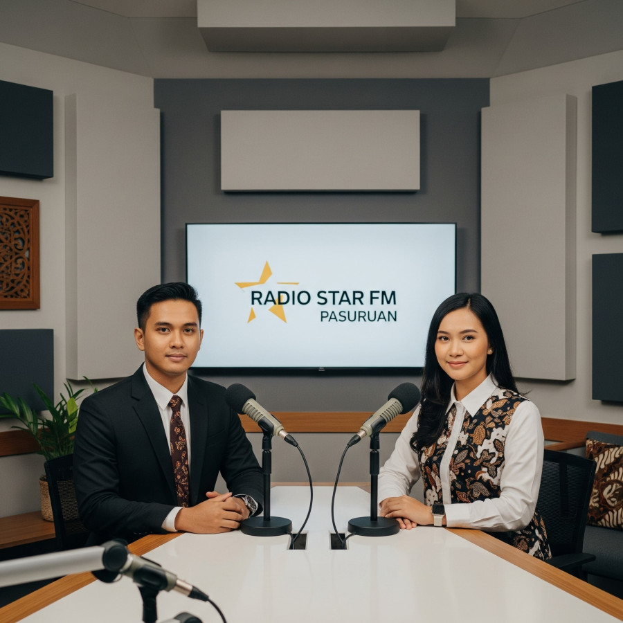 Talkshow Radio Star FM Pasuruan - depan