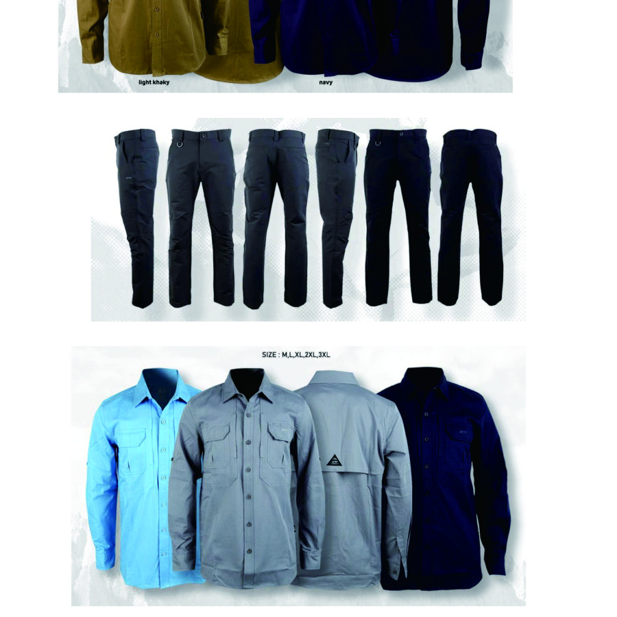 Setelan Pakaian Seragam Dinas Lapangan - depan