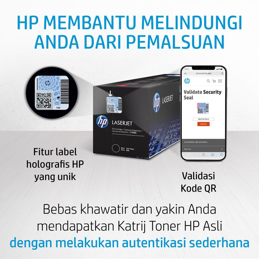 HP Toner Laserjet 508A Hitam / Warna  Original - depan