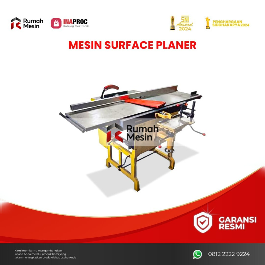 Mesin Surface Planer - depan