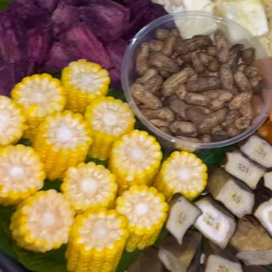 Paket Umbi Umbian Rebus Satu Tampaa - samping