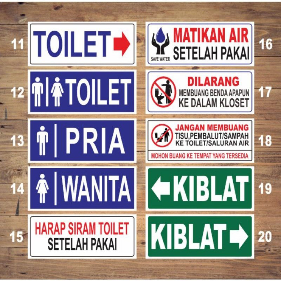 Papan Nama Ruang Custom - utama