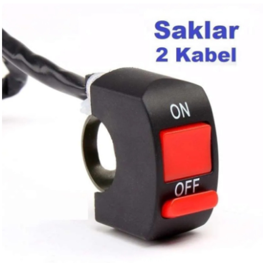 Saklar / Power Switch On / Off Lampu Motor Stang Outdoor - depan
