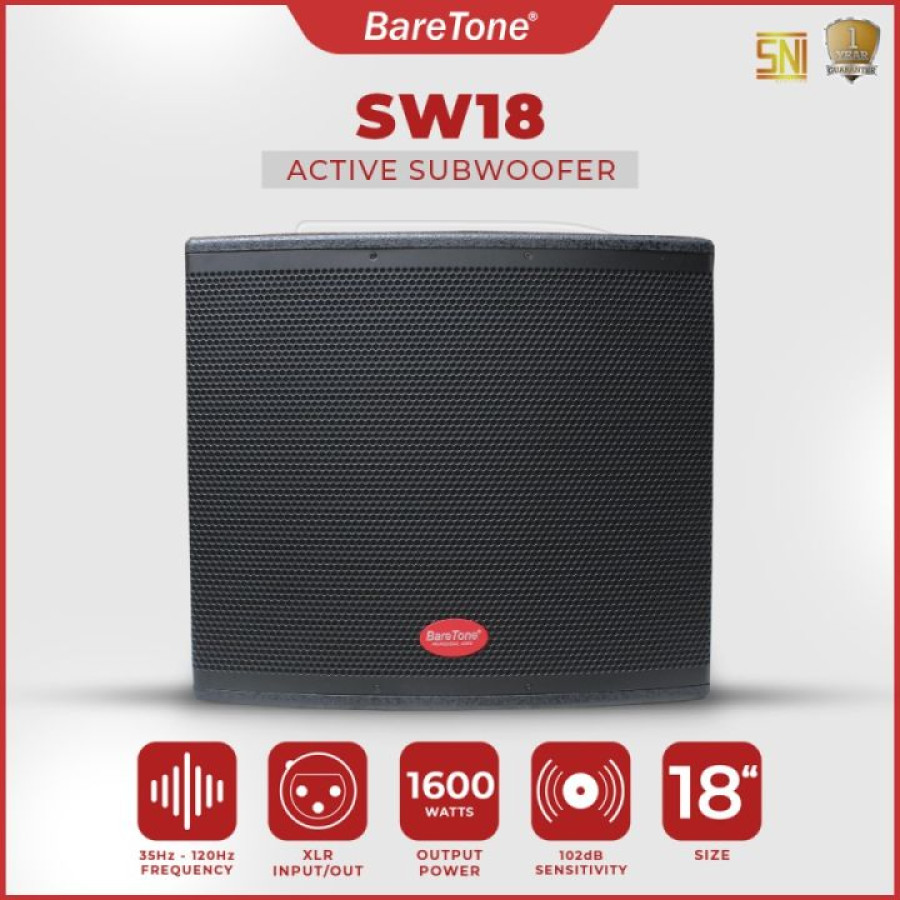 Subwoofer Aktif BareTone SW18 18 Inch