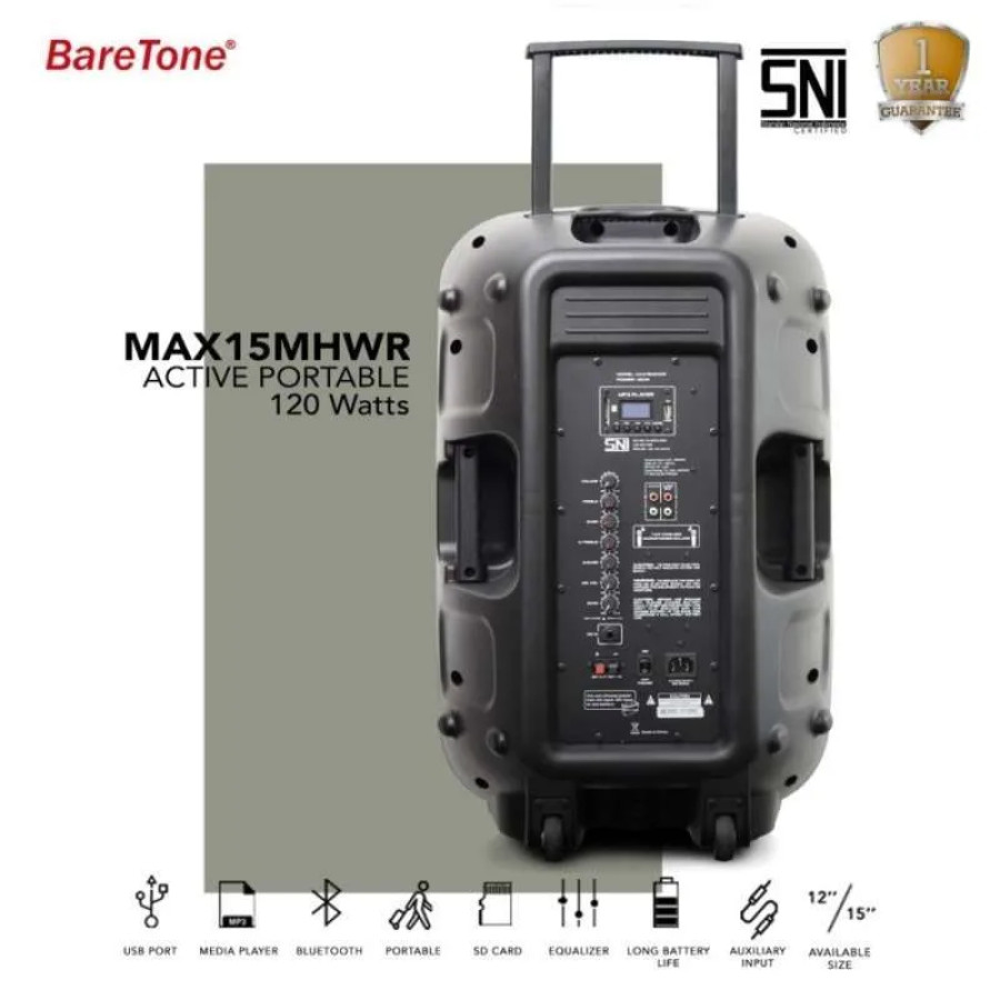 Baretone MAX15MHWR - depan