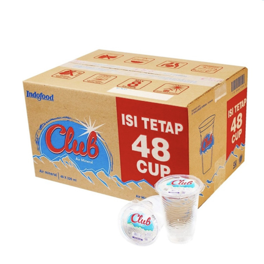 Air Mineral Gelas Merk Club