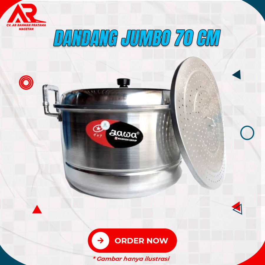 Dandang Jumbo Alumunium Diameter 70 cm