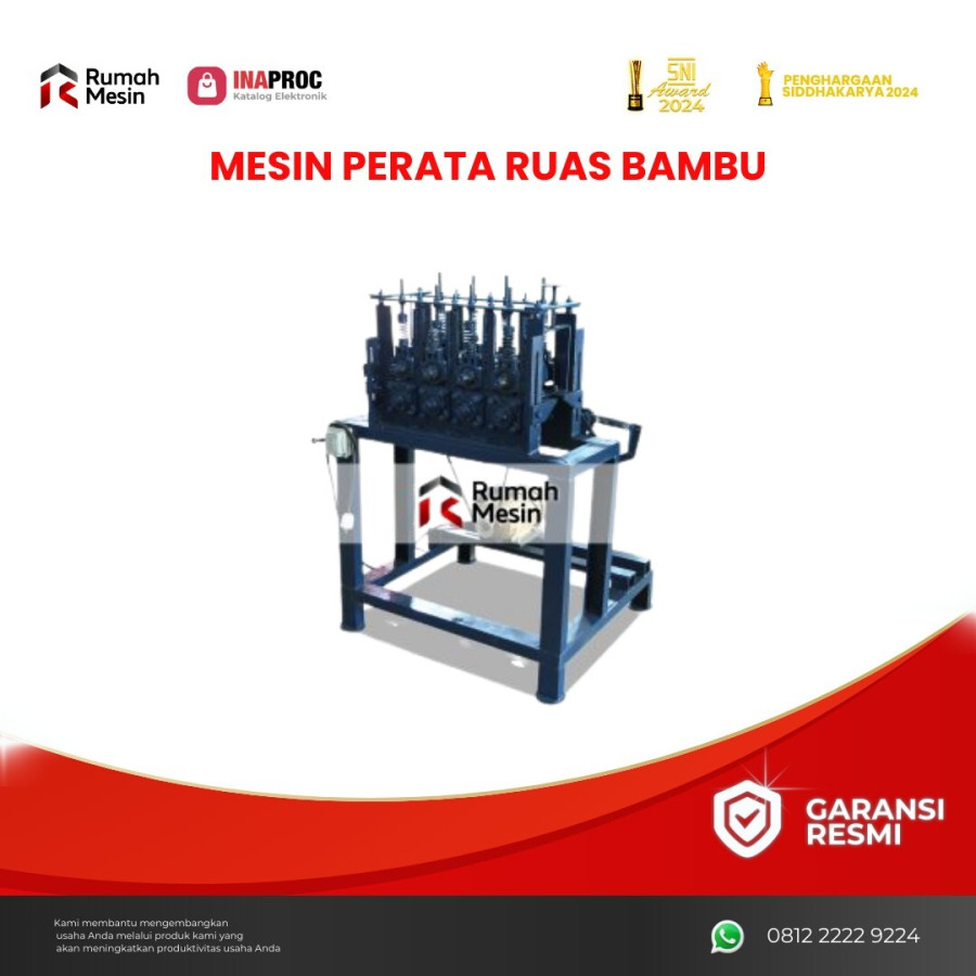 Mesin Perata Ruas Bambu - depan