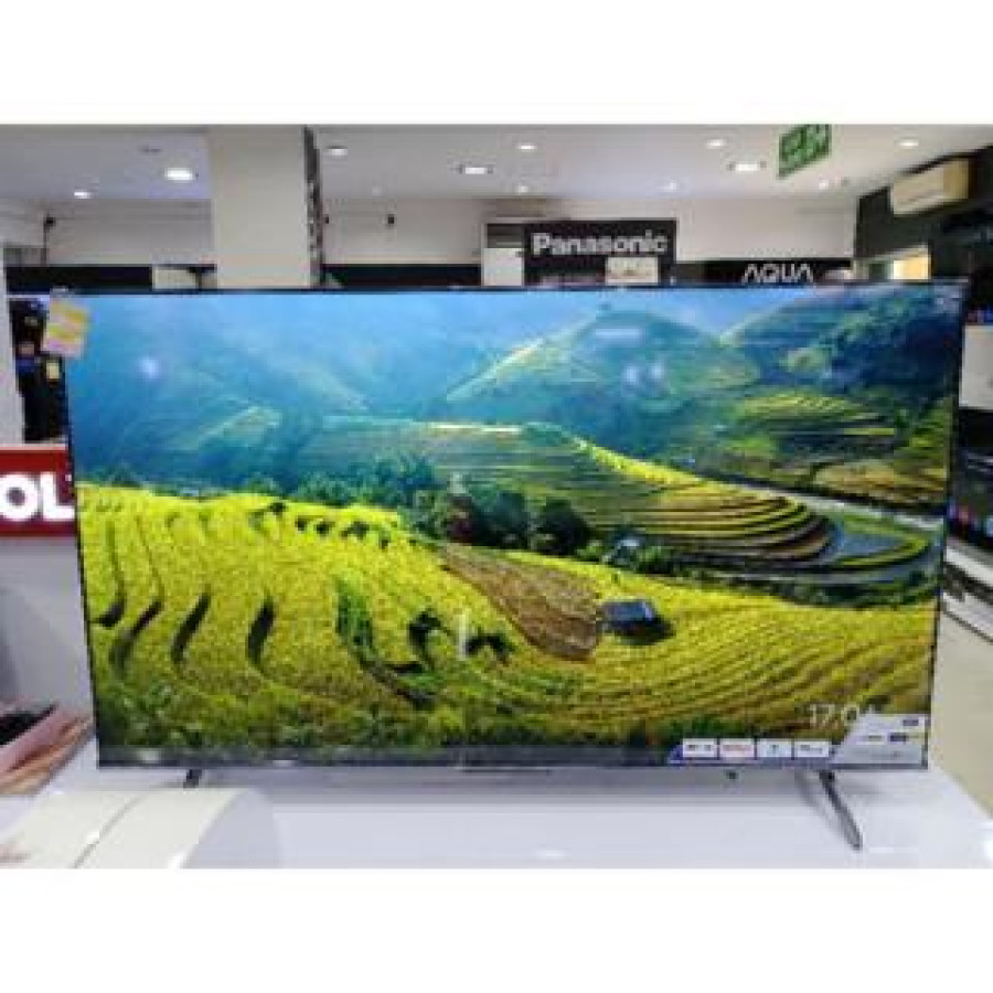LED POLYTRON 4K UHD SMART GOOGLE TV 75 INCH - PLD 75 UG 5959 - depan