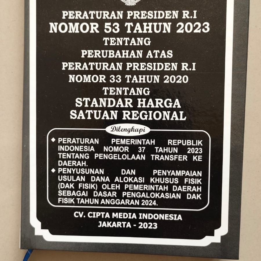 peraturan presiden R.I nomor 53 tahun 2023