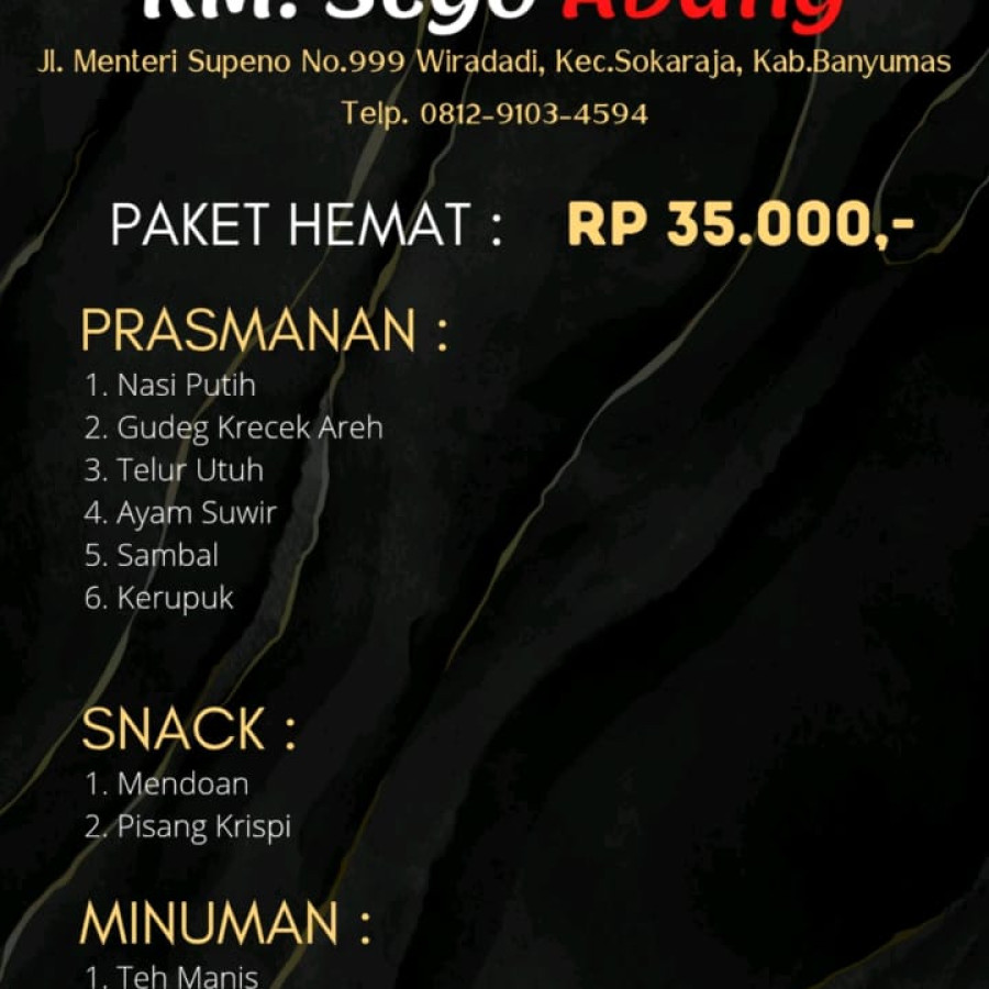 paket prasmanan gudeg krecek areh, telur utuh, ayam suwir - utama