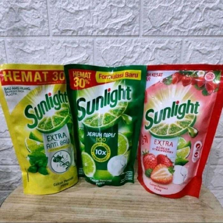 Sunlight sabun cuci piring kemasan 600 ml all varian - detail