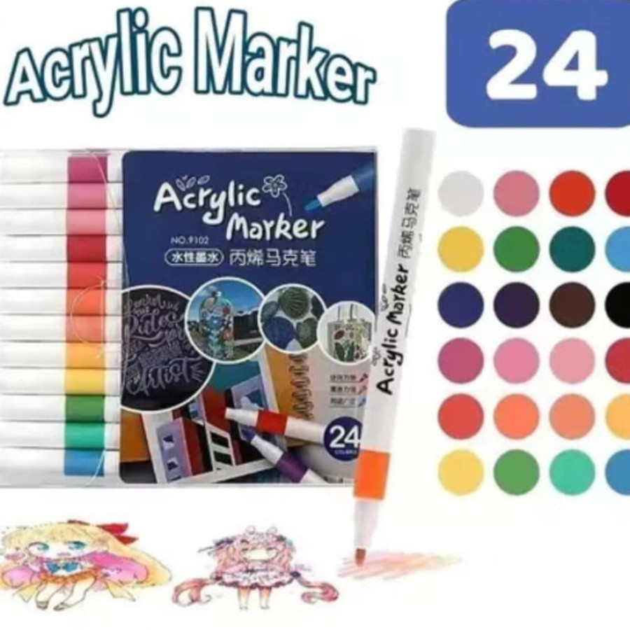 Spidol Lukis Warna Acrylic Marker