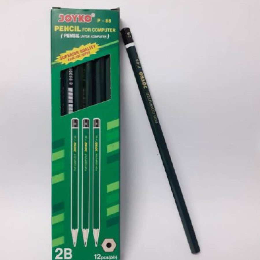PENSIL 2B JOYKO P88 HIJAU - depan