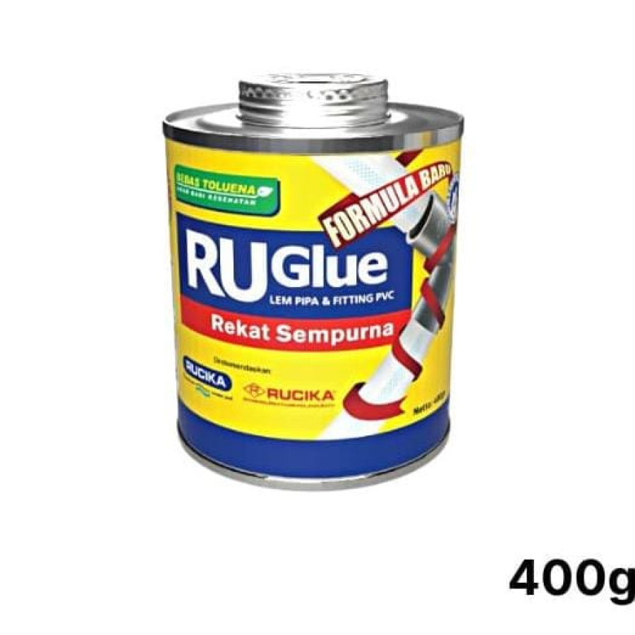 Lem Pipa PVC RUCIKA RuGlue - 400gr - depan