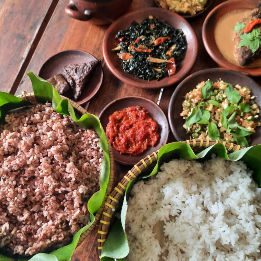 paket nasi kotak - samping