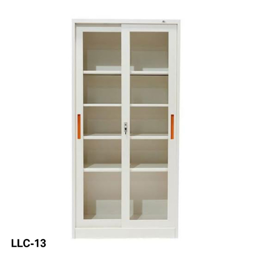LEMARI ARSIP KACA DAN BESI 2 PINTU LLC-13