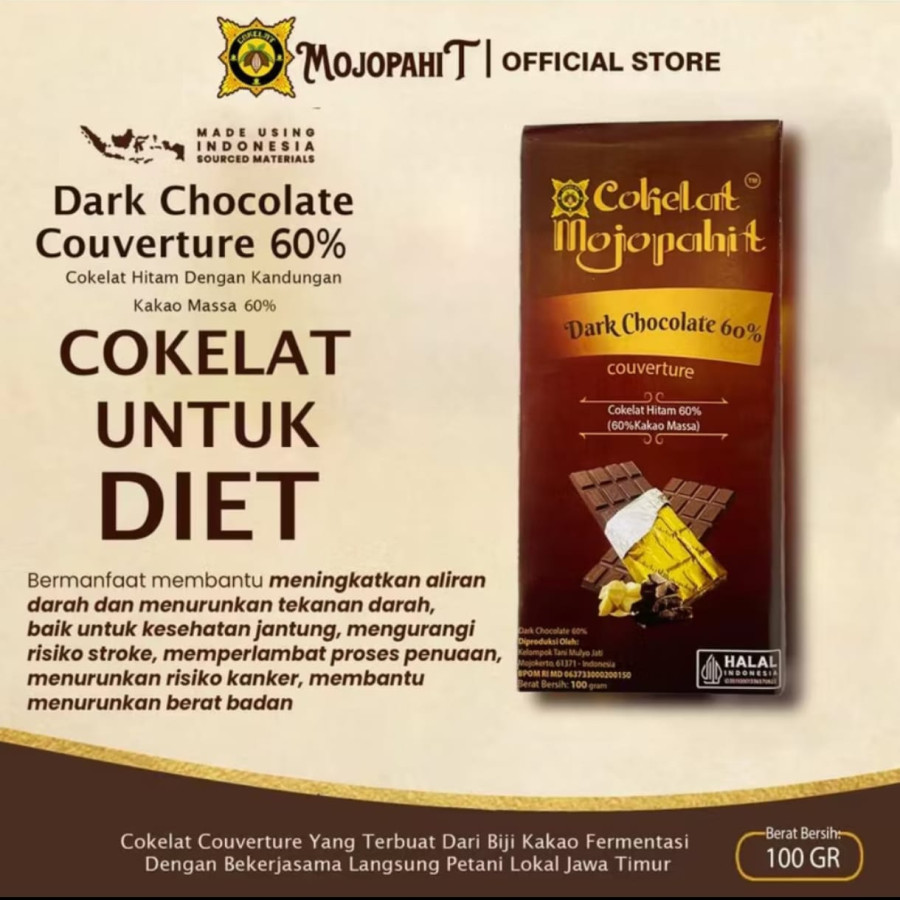 Dark Coklat Bar 100 Gram