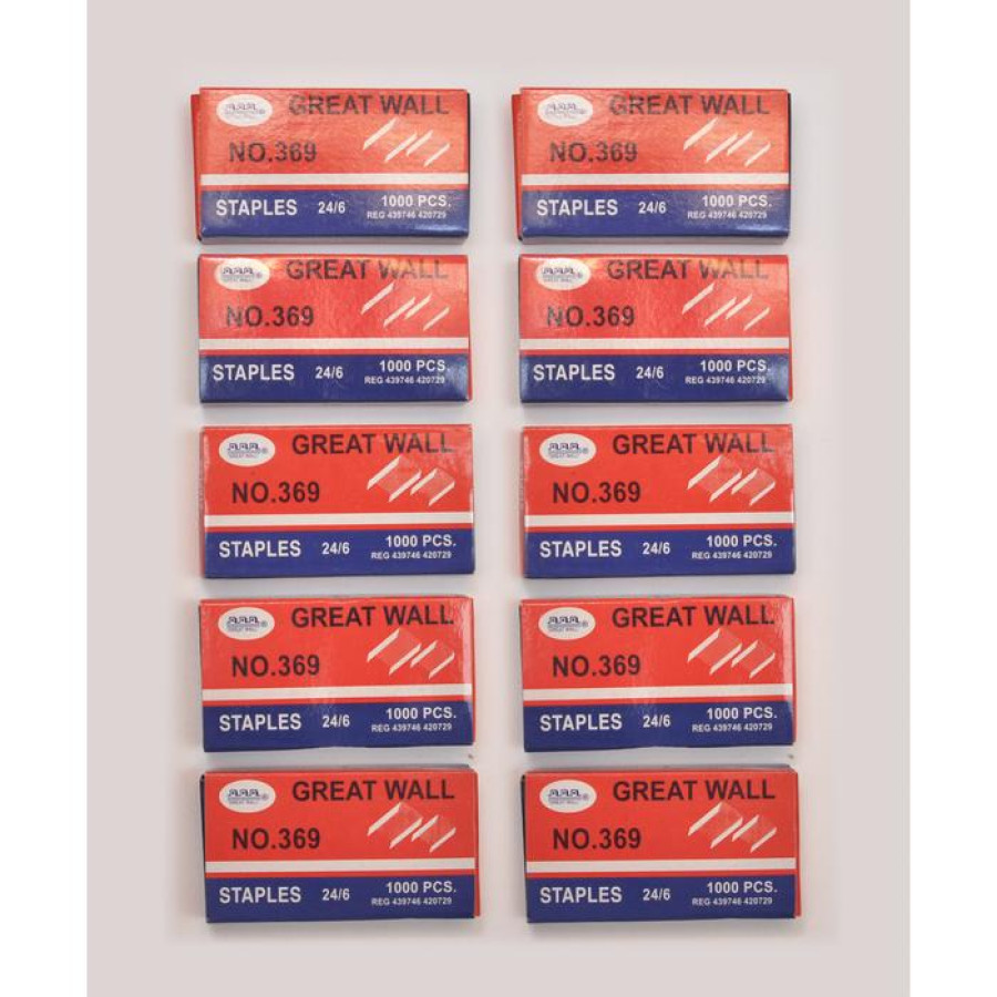 ISI STAPLES GREAT WALL 369 / GW 369 ( ISI 10 DUS KECIL ) - samping