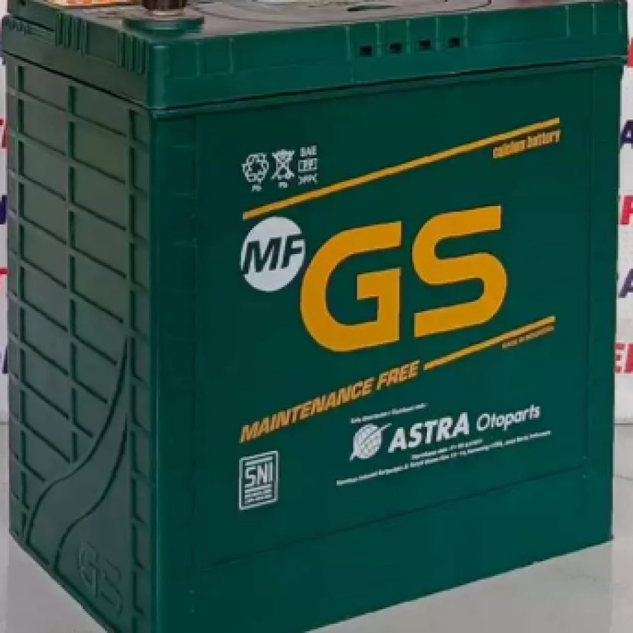 AKI kering mobil Mitsubishi Xpander, Battery GS ASTRA MF NS40ZL / 36B20L 12V 35Ah - samping
