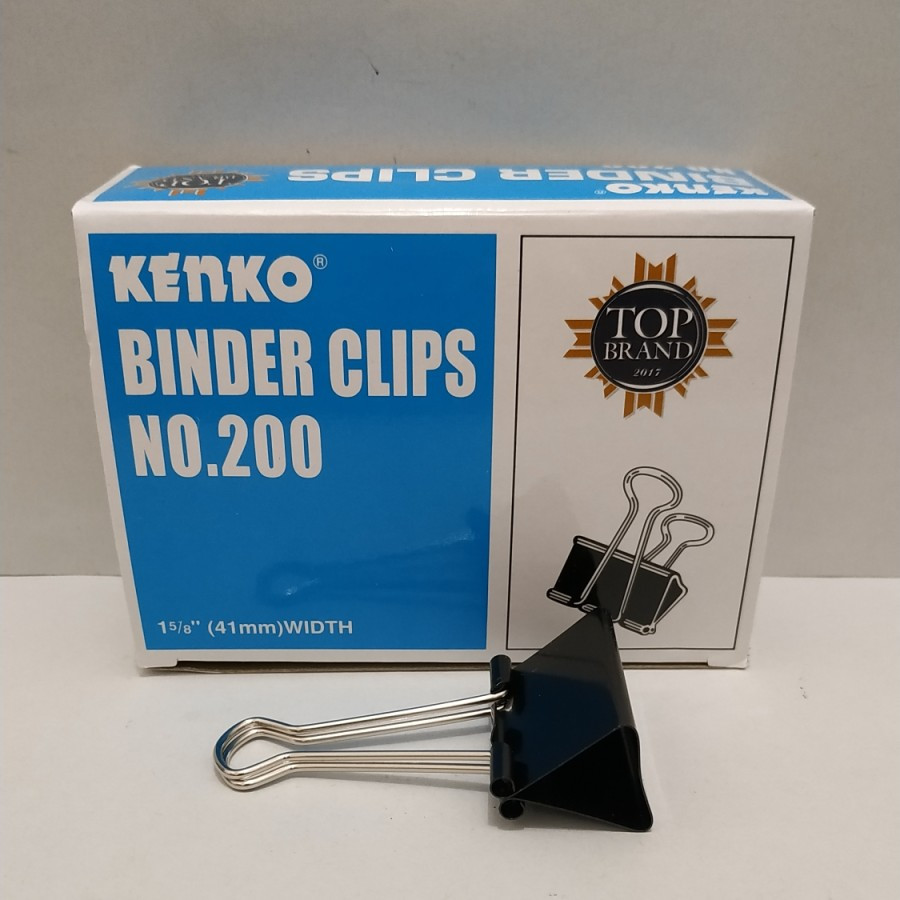 Binder Clip Hitam No.200 Kenko