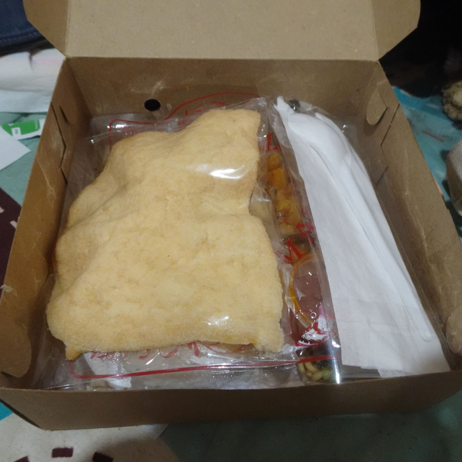 Nasi Kotak Ayam Goreng Tepung Yaya Berkah - samping