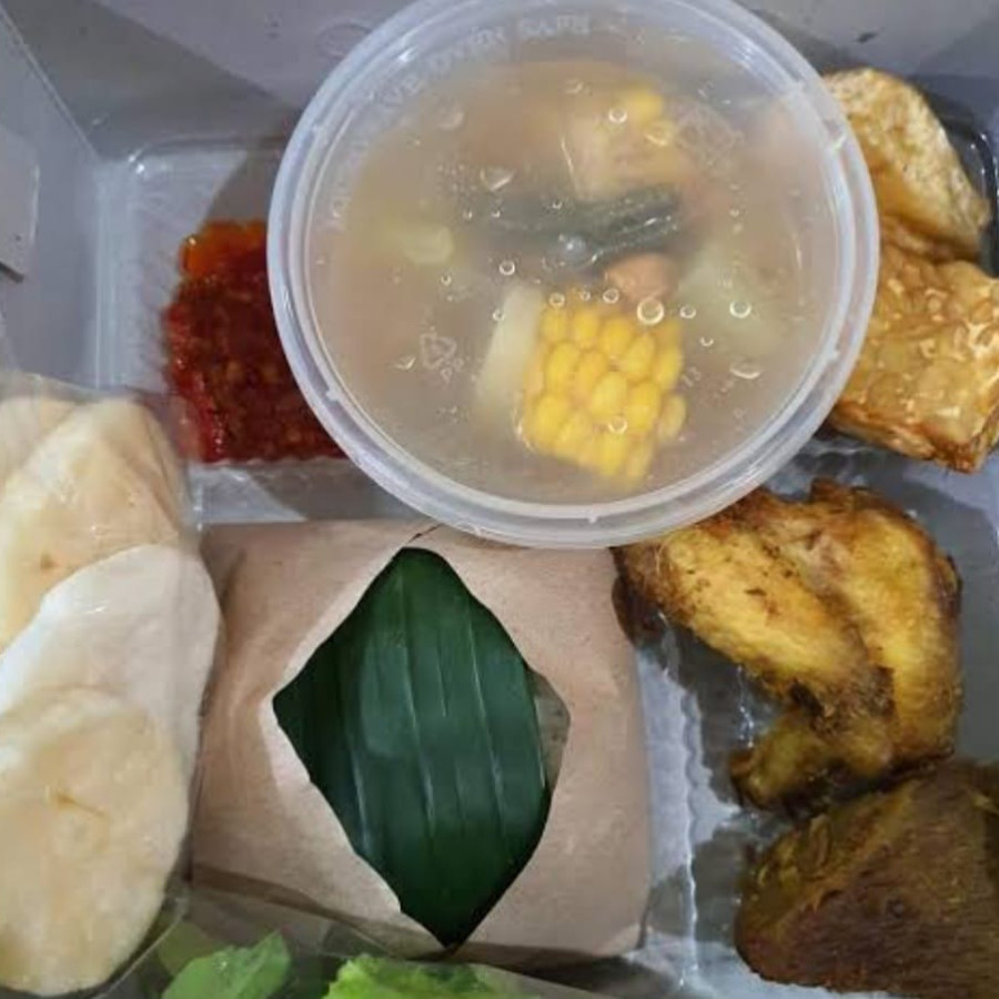 NASI KOTAK SAYUR ASEM LENGKAP+AIR MINERAL BOTOL MINI - utama