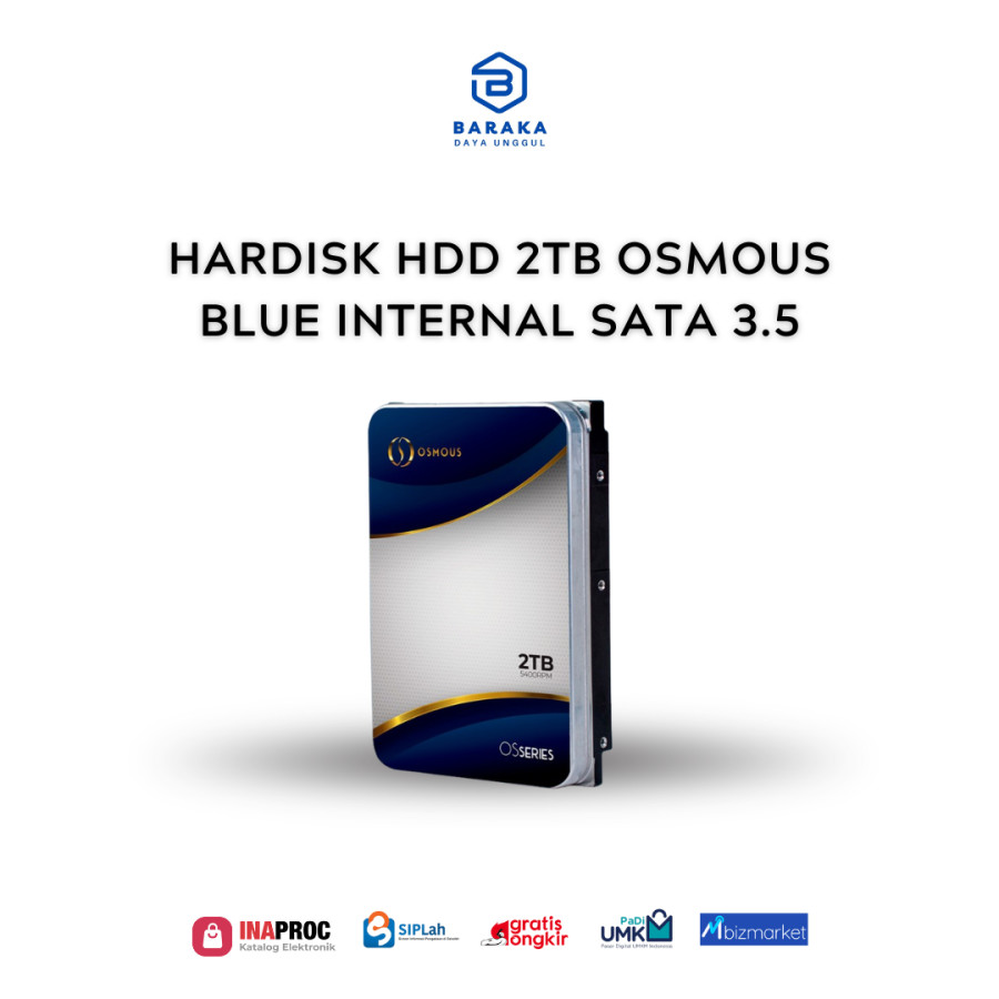 Hardisk Hdd 2TB Osmous Blue Internal Sata 3.5
