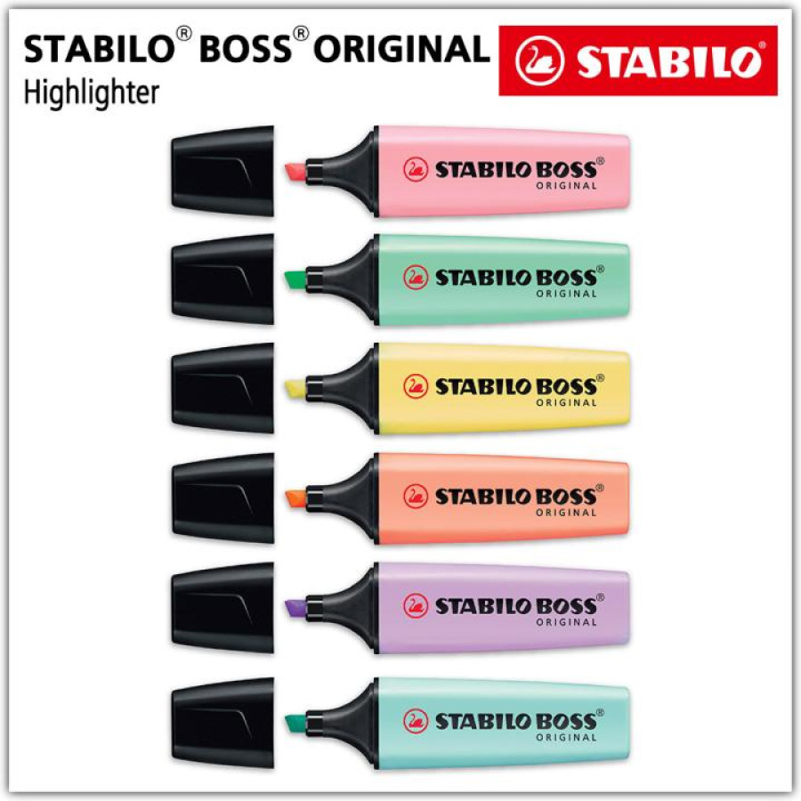 STABILO BOSS PASTEL ISI 6