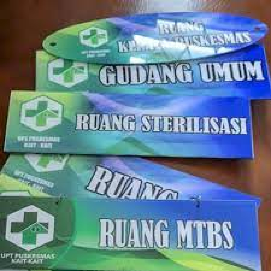 Papan Nama Ruang Custom - depan