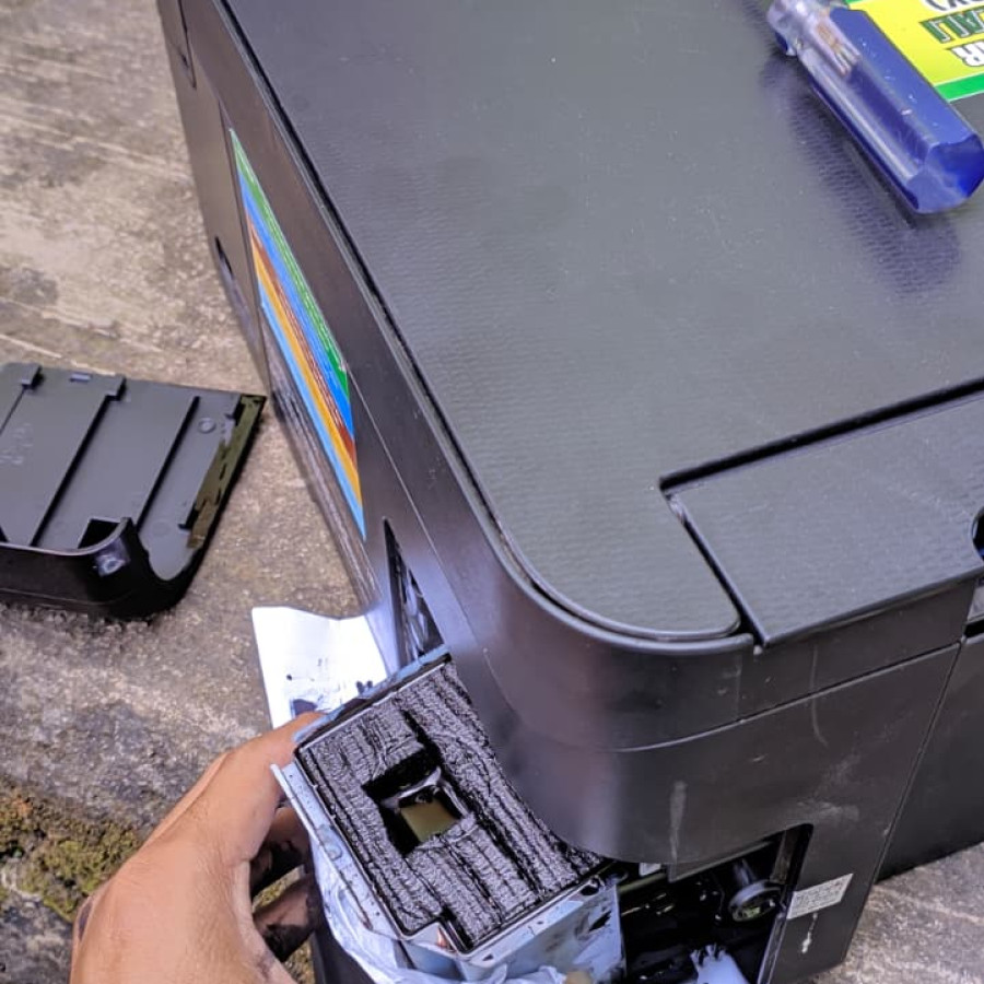 Servis + Kuras Tinta Pembuangan Printer Epson