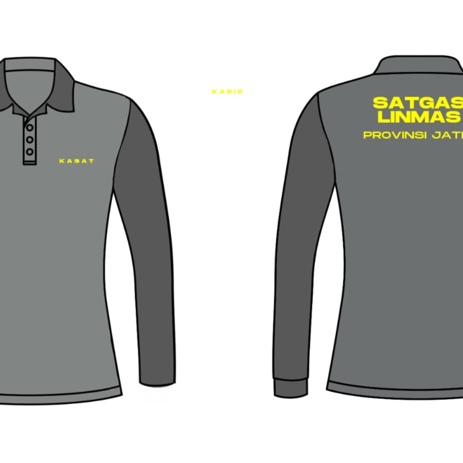 Kaos Polo Berkerah Lengan Panjang Satgas Linmas - utama