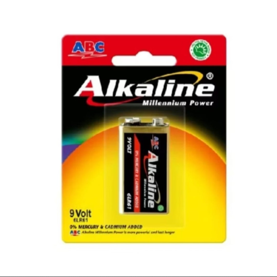 Baterai Kotak Alkaline 9 Volt - depan